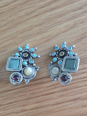 Robert Rose,  vintage costume clip-on earrings.